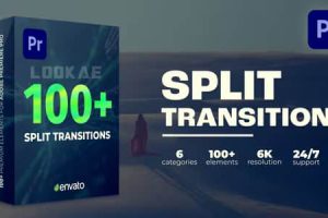 100种画面分割转场过渡预设 Split Transitions