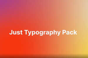 550组时尚创意字幕条标题排版设计文字动画Just Typography Pack V3