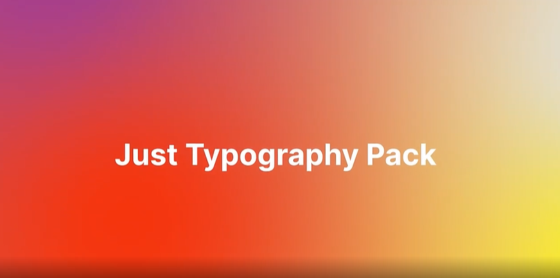 Just Typography Pack V3