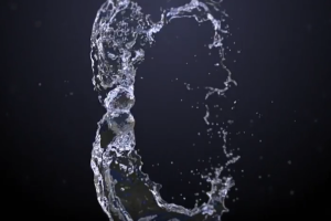水花液体飞溅LOGO标志展示片头AE模板 Reflecting Liquid Logo Reveal