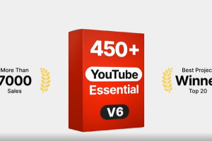 450个时尚网络社交媒体LOGO标题排版包装宣传动画 YTB Essential Library V6