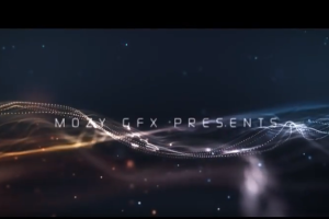 抽象线条粒子背景文字标题开场动画 Elegant Particle Titles