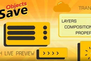 通过实时预览保存合成图层和属性 Save Objects 1.1.2 + 使用教程