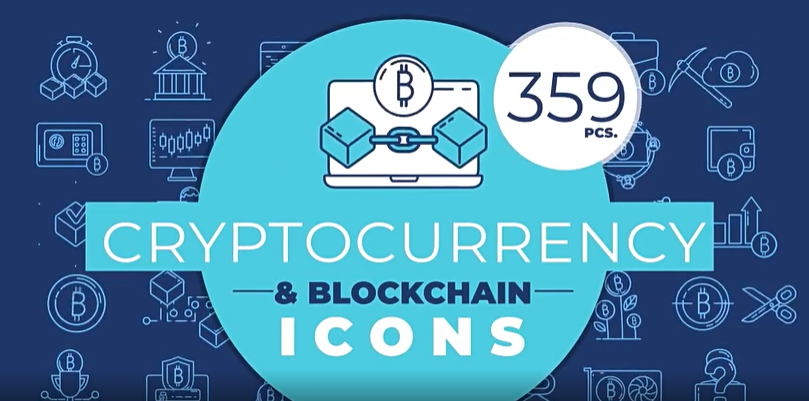 Cryptocurrency & Blockchain Icons