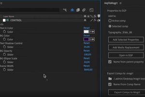 把AE工程转换成PR运动图形模板预设 Aep to Mogrt Pro v2.1 + 使用教程