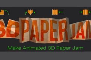 纸张折叠翻转MG动画制作 3D Paper Jam 1.2.1 + 使用教程