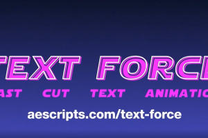 根据音频自动生成快闪文字标题动画 Text Force v1.1.3 + 使用教程