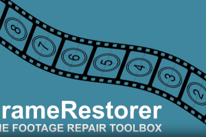 镜头损坏丢帧去闪烁清理修复工具 pt FrameRestorer V2.0 + 使用教程