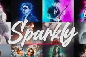 图片描边视觉特效文字标题动画调色预设 Photo Animator Effects