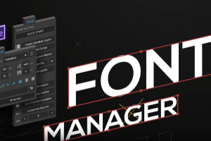 英文字母书写MG动画 Font Manager 2.0.1 + 使用教程