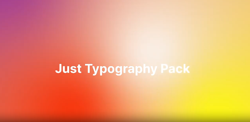 Just Typography Pack V2