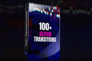 100种画面故障损坏干扰破损抖动摇晃转场过渡预设 Glitch Transitions