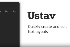 快速创建编辑文本字符段落排版布局设计 Ustav V1.0.1 Win/Mac版+使用教程