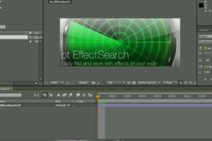 项目中插件效果搜索管理AE脚本 pt_EffectSearch v3.51支持AE2023+使用教程
