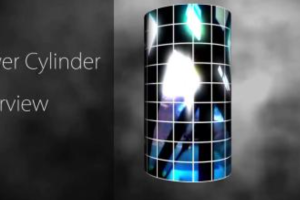 带能量光效控制的图像3D弯曲圆柱AE插件 Power Cylinder v1.1.6 Win 支持AE2023