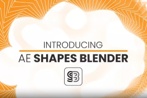 形状图形路径偏移混合动画制作脚本 AE Shapes Blender 1.0.2 + 使用教程