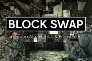随机生成像素块视觉特效AE/PR插件 Block Swap v1.5  Win中文汉化版