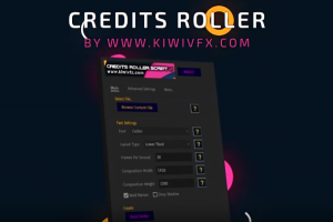 快速生成电影片尾文字标题动画 Credits Roller v1.2.1 + 使用教程