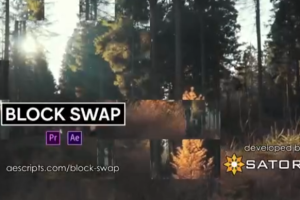 随机生成像素块视觉特效 Block Swap v1.5.0 Mac 支持AE 2023/PR 2023