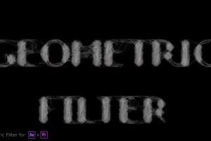抽象几何形状视觉化效果AE/PR插件 Geometric Filte v1.2 Win 中文汉化版