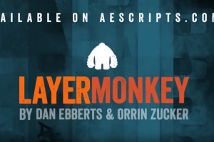 图层控制动画制作AE脚本 LayerMonkey v1.12 支持AE 2023+使用教程