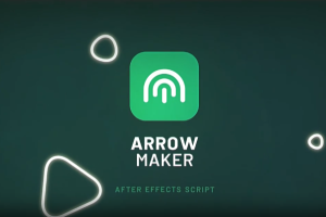 线条路径箭头动画生成器 Arrow Maker Script 可将任何形状图层变成箭头