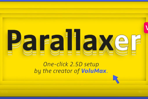 一键快速生成摄像机空间视差MG场景动画 Parallaxer 2.0+使用教程