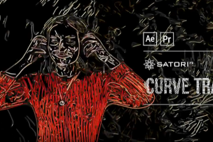 抽象线条轮廓描边视觉特效 Curve Tracer v1.1.0 Win 中文汉化版 支持AE/PR