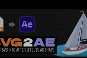 将SVG文件作为形状图层直接导入AE脚本 SVG2AE V1.0 支持AE 2024+使用教程