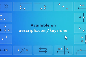 关键帧复制粘贴对齐镜像拉伸调节控制 Keystone v1.1.6 支持AE 2024