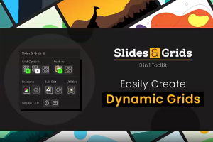 创建动态网格幻灯片视频墙展示动画 Slides & Grids V1.2.0+使用教程