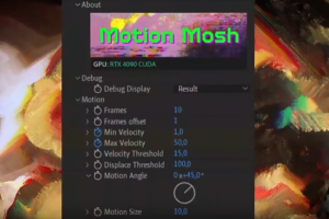 动态像素拉伸撕裂花屏故障视觉效果 Motion Mosh V1.0.0 Win 中文汉化版