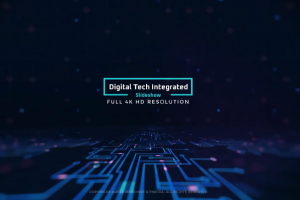 未来数字科技全息投影图文展示介绍动画 Digital Tech Integrated Slideshow 4K（488M）