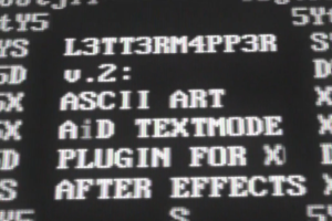 ASCII文本乱码艺术视频映射特效 L3tt3rM4pp3r2 V2.2 Win 支持AE 2024